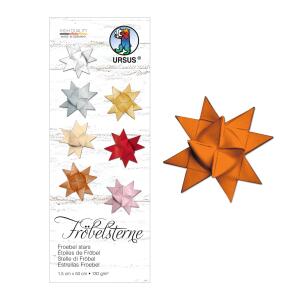 Ursus FRÖBELSTERNE 130G.1,5x50CM,80ST.HELLORANGE