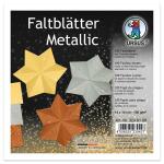 Ursus FALTBL."METALLIC" 130G.14x14CM, 100BL,3 FARBEN
