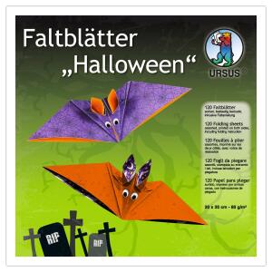 Ursus FALTBL."HALLOWEEN" 80G.20x20CM, 120BL,10 MOT.