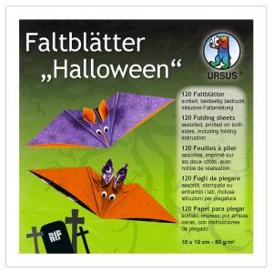 Ursus FALTBL."HALLOWEEN" 80G.10x10CM, 120BL,10 MOT.