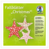 Ursus FALTBL."CHRISTMAS" 80G.15x15CM,120BL,10 MOT.