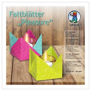 Ursus FALTBL."PLEASURE"135G.15x15CM,50BL,9 F.