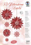 Ursus 3D GLITTERSTERNE "ESTELLE" ROT