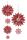 Ursus 3D GLITTERSTERNE "ESTELLE" ROT