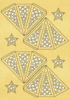 Ursus MODENA-STERN MINI "DOTS",200G,A4,2ST,GOLD
