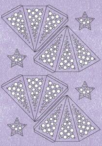 Ursus MODENA-STERN MINI "DOTS",200G,A4,2ST,LAVENDEL