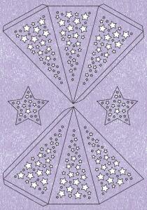 Ursus MODENA-STERN "STARS",200G,A4,LAVENDEL