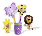 Ursus POMPON-SET SCHREIBGEFÄHRTEN "WILDTIERE"