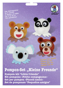 Ursus POMPON-SET KLEINE FREUNDE "ZOO-TIERE"