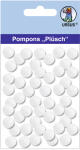 Ursus PLÜSCH POMPONS 10MM 65 STÜCK, WEIß