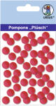 Ursus PLÜSCH POMPONS 10MM 65 STÜCK, RUBINROT