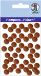 Ursus PLÜSCH POMPONS 10MM 65 STÜCK, DUNKELBRAUN