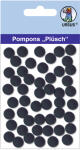Ursus PLÜSCH POMPONS 10MM 65 STÜCK, SCHWARZ