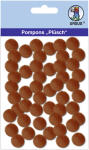 Ursus PLÜSCH POMPONS 15MM 60 STÜCK, DUNKELBRAUN