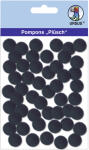 Ursus PLÜSCH POMPONS 15MM 60 STÜCK, SCHWARZ