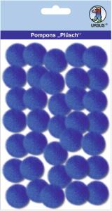 Ursus PLÜSCH POMPONS 25MM 35 STÜCK, DUNKELBLAU