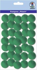 Ursus PLÜSCH POMPONS 25MM 35 STÜCK, DUNKELGRÜN