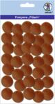 Ursus PLÜSCH POMPONS 25MM 35 STÜCK, DUNKELBRAUN