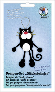 Ursus POMPON-SET "GLÜCKSBRINGER",KATZE