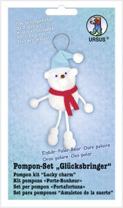 Ursus POMPON-SET "GLÜCKSBRINGER",EISBÄR