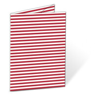 Ursus STREIFEN-JURISMAPPEN DIN A4, ROT/WEISS