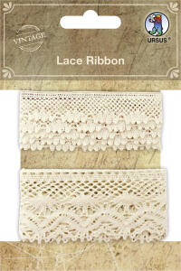 Ursus LACE RIBBON, 2 STK, CREME