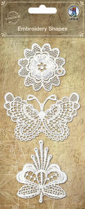 Ursus EMBROIDERY SHAPES, Ø5-8CM, 3STK