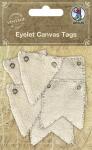 Ursus EYELET CANVAS TAGS, 6 STK SORT. 2 MOTIVE