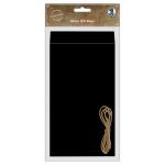 Ursus BLACK GIFT BAGS, 3 STK & 1M HANFGARN