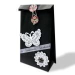 Ursus BLACK GIFT BAGS, 3 STK & 1M HANFGARN