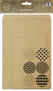 Ursus KRAFT GIFT BAGS, 6 STK, MOTIV 01