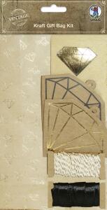 Ursus KRAFT GIFT BAG KIT 6ST 11,4X20,3X5CM