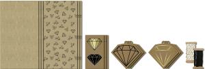 Ursus KRAFT GIFT BAG KIT 6ST 11,4X20,3X5CM