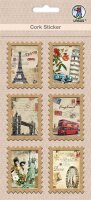 Ursus KORK STICKER "BRIEFMARKE" CITY TOUR