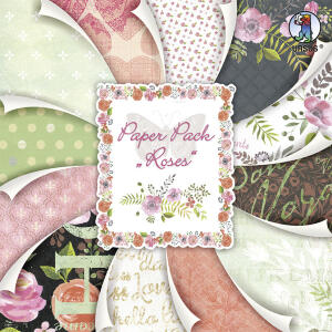 Ursus PAPER PACK "ROSES" 12"X12"