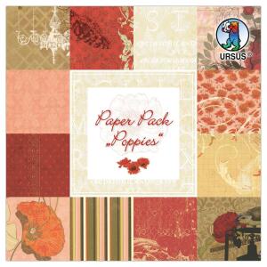 Ursus PAPER PACK "POPPIES" 6"X6"