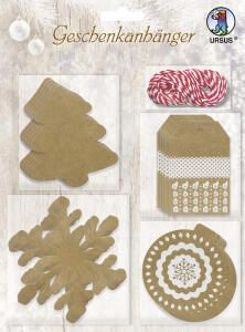 Ursus GESCHENKANHÄNGER SET 2 20ST.4MOT.SOR.+KORDEL