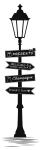 Ursus BLACKBOARD SCHILDER 43X10CM 4ST SCHWARZ