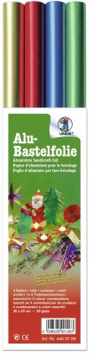 Ursus ALUFOLIE 30x50CM,4RL.4FARBEN SORTIERT