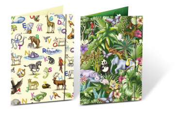 Ursus SAMMELMAPPEN M.GUMMIZUG DIN A3,KINDERLAND