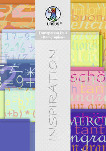 Ursus TRANSPARENT PLUS DIN A4,18BL.KALLIGRAPHIE