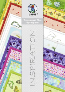 Ursus TRANSPARENT PLUS DIN A4,18BL.SPRINGTIME