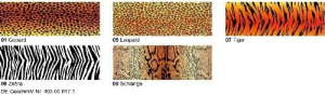 Ursus TRANSP.ROLLE "TIERFELL"115G.50x61CM,LEOPARD