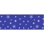 Ursus TRANSP.ROLLE 115G.50x61CM,SILVER STARS BLAU
