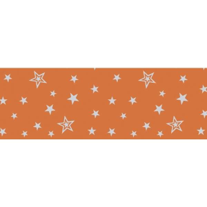 Ursus TRANSP.ROLLE 115G.50x61CM,SILVER STARS ORANGE
