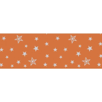 Ursus TRANSP.ROLLE 115G.50x61CM,SILVER STARS ORANGE