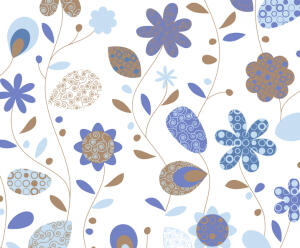 Ursus TRANSP.PAPIER "LANDHAUSBLUMEN"115G.A4,5BL.