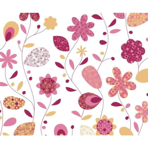 Ursus TRANSP.ROLLE "LANDHAUSBLUMEN"115G.50x61CM