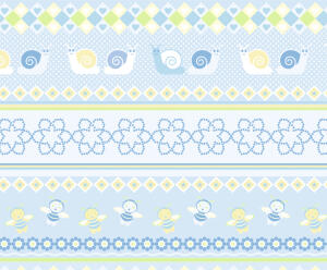 Ursus TRANSP.PAPIER "BABY"BLAU,115G.A4,5BL.M01