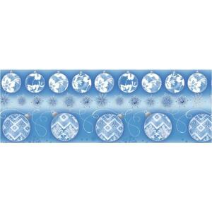 Ursus TRANSP.ROLLE 115G.50x61CM,WEIH.KUGELN BLAU